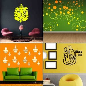 ARandNJ Painting Wall Stencils (Size :- 16 X 24 Inch) PATTERN- "Ganpati ...
