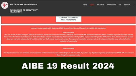 AIBE 19 Result 2024: Bar Council Of India Expected To Release AIBE XIX ...