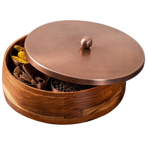 Buy nestroots masala box for kitchen spice box | Anjarai petti for ...