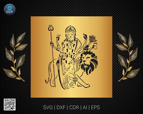 Buy Maa Durga | Wall Art | Indian God | | Laser Cutting Design | DXF ...