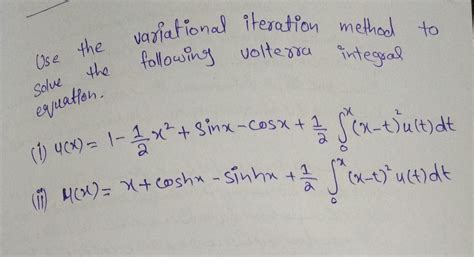 Variational Iteration Method Maths Code 的图像结果