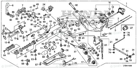 Honda Outboard Pre - 1997 OEM Parts Diagram for Handlebar Kit | Boats.net