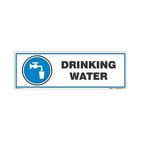 buysafetyposters.com - Drinking Water Display Sign In English - PVC ...