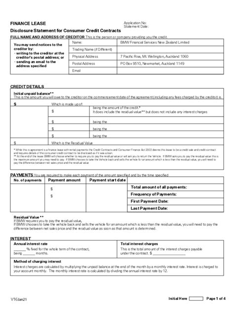 Fillable Online Model disclosure statement DOCX, 33 KB Fax Email Print ...