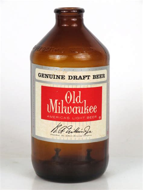 Item #95123 1966 Old Milwaukee Draft Beer Handy "Glass Can" Bottle