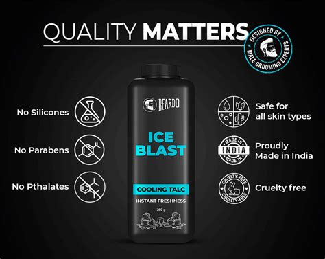 Buy BEARDO ICE BLAST COOLING TALC (250G) Online & Get Upto 60% OFF at ...