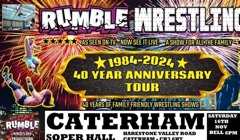 Rumble wrestling 40 Year anniversary Tour comes to Caterham, Harestone ...