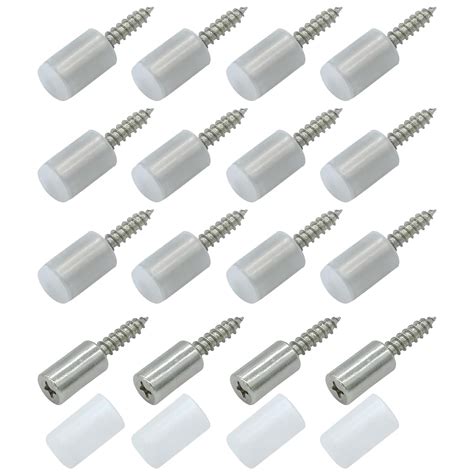 16 Pcs Shelf Bracket Screws Pegs with Non-Slip Sleeve,Non-Punching ...