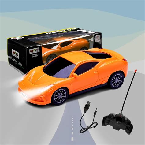 Gooyo GY-222CH Rechargeable Remote Control Car Toy | Orange Color ...