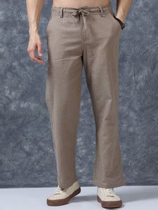 Roadster Relaxed Men Brown Trousers - Buy Roadster Relaxed Men Brown ...