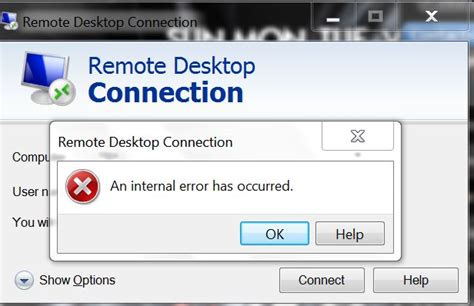 Image result for Internal Error Remote Desktop Connection