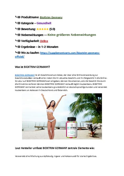 BioXtrim Germany: Vor- und Nachteile – sollten Sie kaufen ...