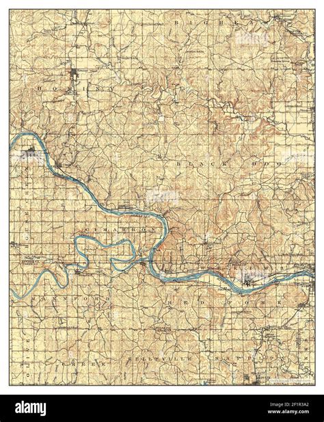 Map of hominy oklahoma Cut Out Stock Images & Pictures - Alamy