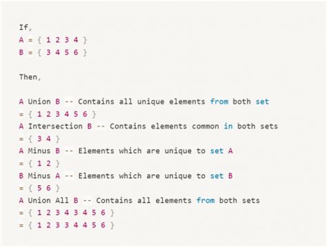 Image result for Oracle 19C Set Operators