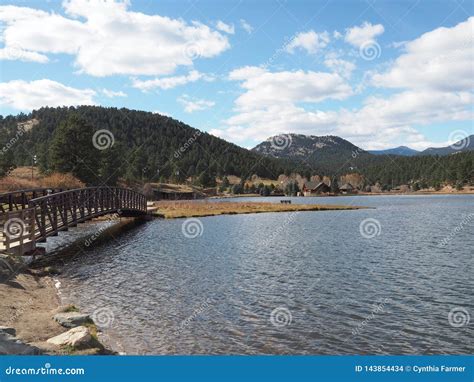 Evergreen Lake in Evergreen, Colorado Stock Photo - Image of lake ...