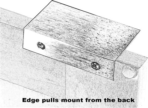 Buy 3306-3 in. CKP Brand Back Mount Finger Edge Pull, Brushed Brass ...