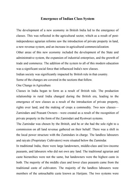 Indian Class Structure 的图像结果