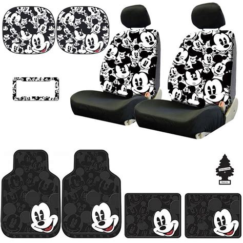 Disney Mickey Mouse Car Accessories Set: Seat Covers, Shades, Mats ...
