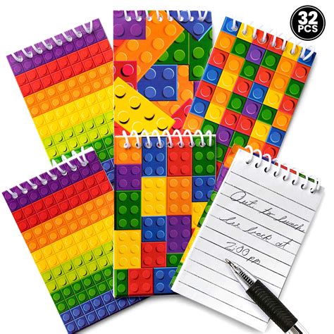 Buy BedwinaMini Building Block s (Bulk of 32) Spiral Notepads in ...