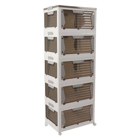 Storage Box, Stackable Storage Box Clear Box Board Folding Magnetic ...