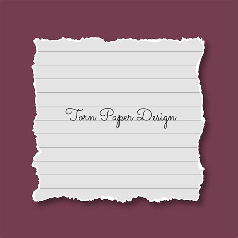 Torn paper piece design background | Free Vector