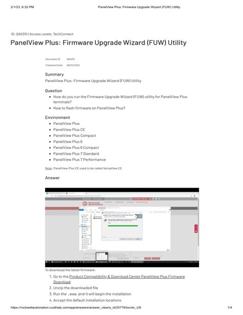 Image result for PanelView Plus 7 Firmware Update Utility