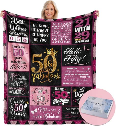 Amazon.com: Budalagong 50 Birthday Gifts for Women, 50th Birthday ...