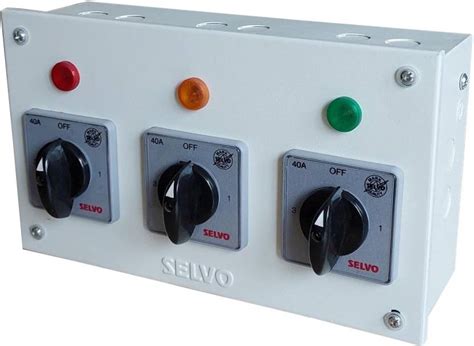 Selvo 40A Three Phase Neutral (TPN) Phase Selector Enclosure (Rotary ...
