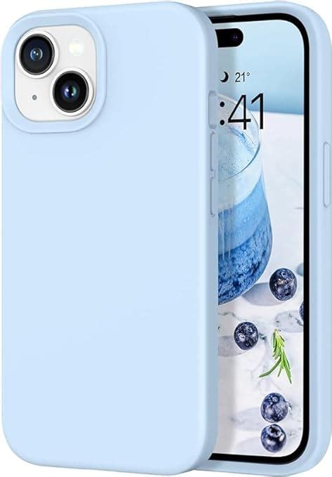 MIDOS Back Cover Compatible with iPhone 15 Case Liquid Silicone Full ...