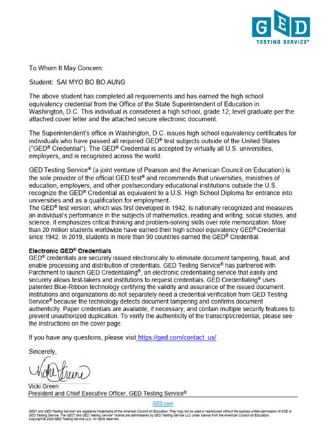 Image result for GED Transcript