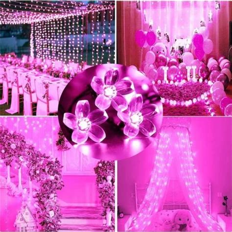 Image result for Pale Pink LED String Lights