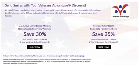 💵 Military Veterans Discounts - 1-800-Flowers Military Discount – 30% Off 💵