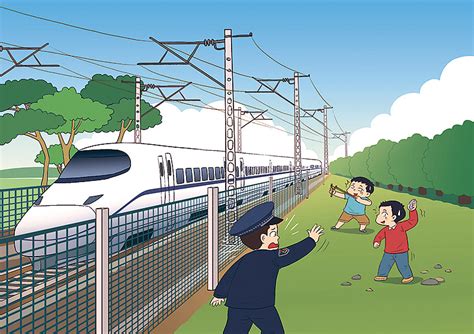 铁路安全推广漫画绘制|动漫|单幅漫画|饭小猪正版 - 原创作品 - 站酷 (ZCOOL)