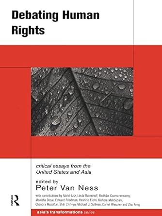 Debating Human Rights: Critical Essays from the United States and Asia ...