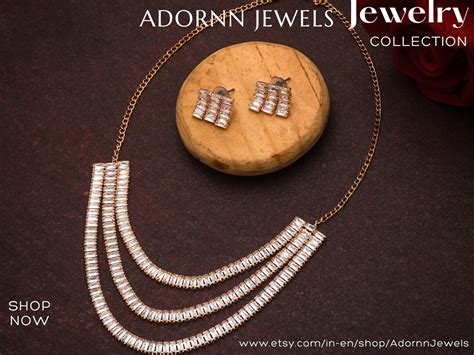Buy Lovely Indian Choker Jewelry Set American Diamond Tribal Necklace ...