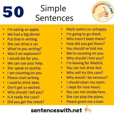 Image result for Simple Sentence Examples