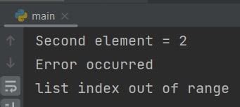 Python Catching Exceptions 的图像结果