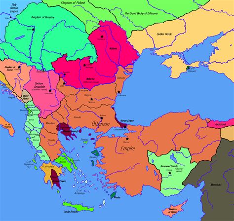 Ottoman Empire 1400S Map | Ancient World Map – NYSNIB