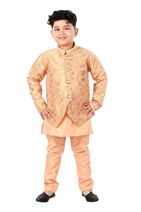 Buy NEW GEN Jacket Kurta & Payjama combo set for Boys at Amazon.in