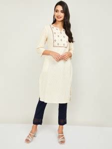 Melange by Lifestyle Women Printed Straight Kurta - Buy Melange by ...