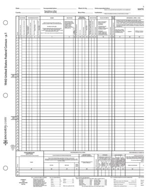 Fillable Online 1940 U.S. Census_Part1_test1 Fax Email Print - pdfFiller