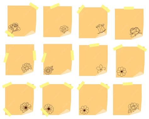 Flower Sticky Notes 的图像结果