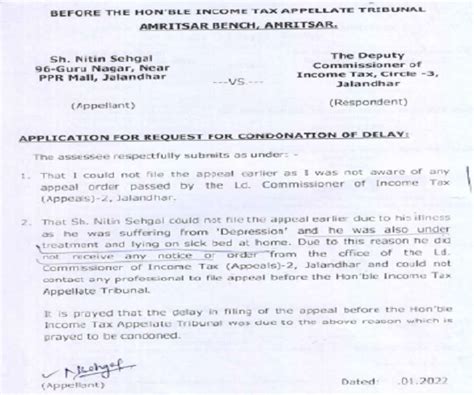 Condonation not granted in absence of cogent and satisfactory explanation