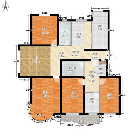 200平方米四室两厅两卫生间还带入户花园电梯直接入户的房子整套装修效果图- _汇潮装饰网