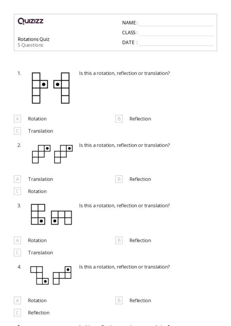 50+ Rotations worksheets for 5th Class on Quizizz | Free & Printable