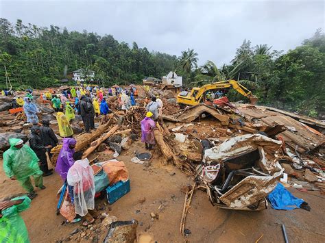 Wayanad Massive Landslides and Mud Flood washed away churalmala and ...