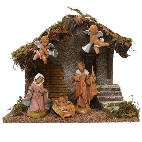 LED Wedding Nativity Fontanini 5 Piece Set, 5 Inch Collection