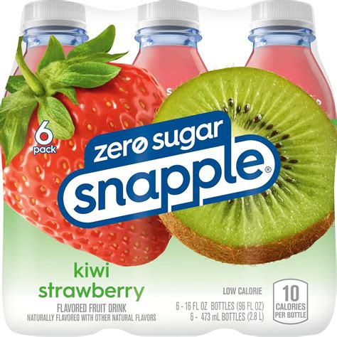 Amazon.com : Snapple Zero Sugar Kiwi Strawberry All Natural Drink ...