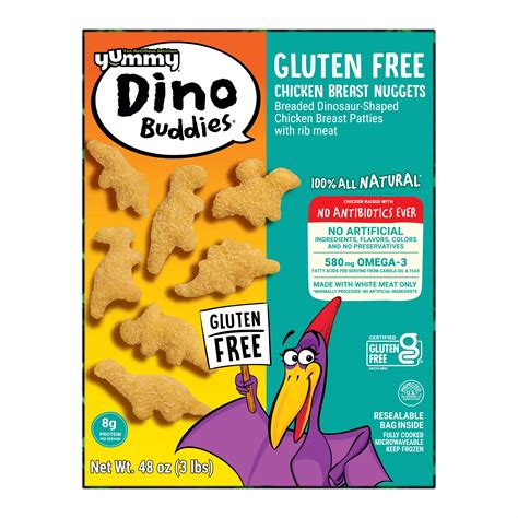 Yummy Gluten Free All Natural Dinosaur Nuggets, 48 oz. | BJ's Wholesale ...