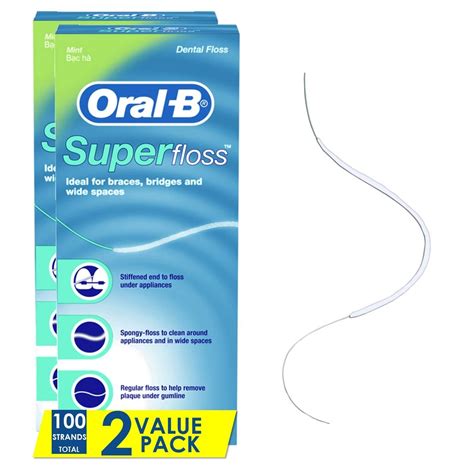 Oral B Super Floss Pre Cut Strands Mint 50 Count | Desertcart Australia